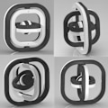 Miniatyrbillede 2 af 6: 3D Finger Spinner Infinite Flip Gyro Legetøj Bearing Fidgets Spinner Stress Aflastning Legetøj
