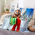Miniatyrbillede 1 af 11: Super Mario Bros Juletæppe Plys Tæppe Tæppe Ansigtsklud sengetæppe tæppe