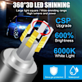 Miniatyrbillede 6 af 6: Led Bil Forlygte Pærer 9005/HB3 60000LM Lys  Turbo Bi Led