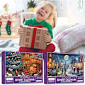 Miniatyrbild 2 av 6: Jul advent kalender pussel present ask 24 dagar jul nedräkning kalender