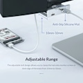 Pikkukuva 6 / 6: USB HUB 3.0 alumiini telakka 3 0 monikeskitin jakaja sovitin A C jatkolaite keskitin