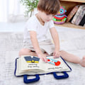 Miniatyrbillede 2 af 4: Montessori Legetøj til børn 1 år gammel baby bøger læring uddannelse 3D stille stof Aktivitet historie bog til småbørn