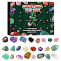 Miniatyrbilde 5 av 6: Advent kalender 24 stykker malm jul advent kalender natur mineral stein for læring samling