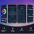 Miniatyrbillede 5 af 6: Smart Fyrværkeri LED Lys RGB Drømme Farve til soveværelse App Kontrol Jule gave