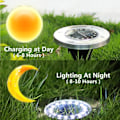 Miniatyrbilde 3 av 7: 8 deler 20 LED Solar termisk lys hage innredning