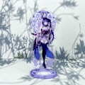 Miniatyrbillede 5 af 6: Genshin Impact Stand Akryl Spil Figur Xiao Hutao Raiden Shogun Zhongli Cosplay Model
