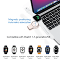 Miniatyrbillede 6 af 7: USB C Bærbar Trådløs Oplader til IWatch 8 7 6 SE 5 4 Oplader Dock Station USB kabel til Apple Watch Series 7 6 5  4 3 Type C