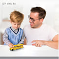 Pikkukuva 6 / 7: Diecast Seos Inertia Koulu Bussi Malli Vedä Taka Auto lelut ajoneuvo lasten koulutus lelu