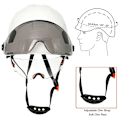 Miniatyrbild 4 av 8: Konstruktion Säkerhet Hjälm Med Visor Inbyggd Goggle Hörselkåpor