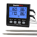 Miniatyrbillede 2 af 8: Digital baggrundsbelysning LCD Display Dobbelt Sonde BBQ Ovn Kød Grill Madlavning Køkken Termometer