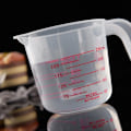 Miniatyrbild 4 av 5: 3 bitar 250-500-1000 Ml Plast Transparent Graderad mått Mopp Hushåll Kök Bakning Mät Verktyg Set Handtag Design Muggar