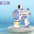 Miniatyrbild 10 av 11: Bubbla maskin raket  helautomatisk 12 hål form  rymdman blåsare med ljus