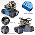 Miniatyrbilde 5 av 6: Mini Smart Tank Robot V3.0 For Arduino Kit Robot Car DIY Programmerbare STEM Leker