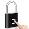 Miniatyrbilde 1 av 7: Nøkkelfri USB Lading Fingeravtrykk Lås Smart Hengelås Vanntett Dør Lås 0,2sek Lås opp Bærbar Tyverisikring Hengelås Sink