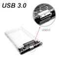 Pikkukuva 9 / 9: HDD kotelo 2,5 tuuman sarja portti SATA SSD kiintolevy kotelo tuki 6 Tt läpinäkyvä mobiili ulkoinen HDD