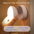 Miniatyrbilde 6 av 8: Bevegelse Sensor LED Natt Lys Vegg Lamper Oppladbare  Under skap Lys