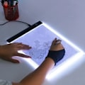 Miniatyrbilde 2 av 7: LED Kopiering Bord Barn Tegne Tavle Transparent Kopiering Bord Justerbar Lysstyrke Natt Lys