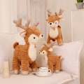 Miniatyrbild 6 av 7: Bedårande jul träd plushie fylld jul älg ren plysch hjort leksak pepparkaka bröd choklad hus
