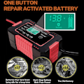 Miniatyrbilde 3 av 9: Full Automatisk Bil Batteri lader 12V Display Smart Batteri lader Power Puls Reparasjon ladere