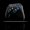Miniatyrbild 7 av 7: Trådlös kontroller för PS4 PS3 PS2 IOS Android PC Hall Effect 9-color LED lights Vibration effekt PS4 Gamepad