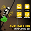 Miniatyrbilde 4 av 7: 5 stykker Fiske Bitt Alarmer Fiske Stang Bell Stang Klem Tips Klips Bells Ring Grønn ABS Fiske Tilbehør Utendørs Metal