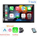 Miniatyrbillede 8 af 10: 7 tommer Bil Radio 1 Din Carplay Android Auto Multimedia Player