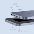 Miniatyrbild 5 av 7: USB C Hub med Hårddisk Hölje Typ-C Dockningsstation för Mac mini med 2.5 SATA NVME M.2 SSD fodral