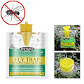 Miniatyrbild 3 av 7: 6 bitar hängande fluga fälla engångs flugor fångare påse mygga fälla fångare fluga geting insekt bug mördare flugor fälla