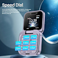 Miniatyrbild 3 av 4: 16 Pro Mini Fold Mobil Telefon 2G GSM Dual SIM Card Speed Dial Video Player