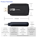 Miniatyrbilde 3 av 5: 1300 Mbps USB 3.0 WiFi Adapter Dual Band 2.4Ghz/5Ghz Trådløst WiFi Dongle Antenne USB Ethernet Nettverk Kort Mottaker For PC