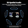 Miniatyrbild 2 av 5: Hybrid 35dB ANC Active Noise Canceling Hörlurar Trådlösa Over Ear Bluetooth Hörlurar