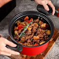 Miniatyrbild 3 av 7: Tryck kokare 3,5 l soppa kött gryta ris kokare gas spis mikro tryckkokare gryta gryta non-stick
