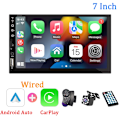 Miniatyrbillede 9 af 10: 7 tommer Bil Radio 1 Din Carplay Android Auto Multimedia Player