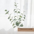 Miniatyrbillede 7 af 8: Kunstige planter lange grønne eukalyptus blade jule pynt