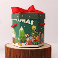 Miniatyrbild 9 av 11: 10 bitar jul fest present box med portabelt rep jul present papper box för kaka godis äpple god jul förpackningar tillbehör