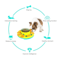 Miniatyrbilde 3 av 7: Hunde Puslespill Leker Trykk Slow Feeder Interaktive Spill for Valp IQ Trening Godbiter Dispenser Mat Leaker Bowl