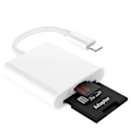 Miniatyrbild 1 av 6: 2 in 1 OTG Card Reader Adapter for iPhone 14 13 12 11 Pro Max Micro SD TF Smart Memory Card Reading Converter Mini Card  Läsare
