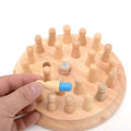 Miniatyrbillede 2 af 6: Børne fest spil Træ Hukommelse Match Stick Skak Spil Sjov Blok Bræt Spil Uddannelsesmæssigt Farve Kognitiv Evne Legetøj