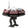 Miniatyrbillede 1 af 6: Obi-Waned Robot L0-LA59 Lola Inspireret Elektronisk Droid Model Bygningsblokke