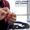 Miniatyrbild 5 av 8: Crimp Verktyg Pass Through Crimper Cutter for Cat6a Cat6 Cat5 Cat5e 8P8C Modular Connector Ethernet Crimp Verktyg