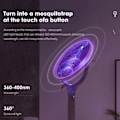 Miniatyrbilde 8 av 8: Rask lading racket Kill Fly Bug Sikkerhet ABS Justerbar Elektrisk Mygg Swatter