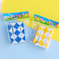 Miniatyrbild 6 av 6: 6 bitar Folding Magic Snake Linjal Pussel Antistress Kub Utbildnings leksak