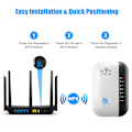 Miniatyrbild 4 av 8: 300 Mbps Trådlös WIFI Repeater 2.4G Router Wifi Range Extender Wi-Fi Signal Förstärkare 802.11N Nätverk Kort Adapter för PC