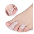 Miniatyrbillede 3 af 6: 2 stykker Silicone Hammer Finger Tå Beskytter Separator Hallux Valgus Korrektor Pedicure Fjerner Smerte Fod Pleje Værktøj