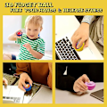 Miniatyrbilde 4 av 7: Tilfeldig 3 stykker 3D Rotasjon Ball Fidget Gyro Sensory Leker Hånd Fidget Spinner