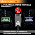 Miniatyrbillede 2 af 7: ELM327 vLinker FS USB OBD2 Scanner Bil Auto  Diagnostic Værktøj Automotive Scannere