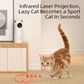 Miniatyrbild 3 av 6: Automatisk Katt leksaker Interaktiv Smart Teasing Djur LED Laser Inomhus Katt leksak