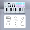Miniatyrbillede 5 af 6: Mini USB Keyboard MIDI Controller med 25 Velocity Sensitive keys