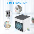 Miniatyrbillede 5 af 6: Mini Aircondition Køling Blæser Multifunktion USB Husholdnings Bærbar Air Conditioner Fugter