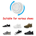 Miniatyrbillede 4 af 7: Metal wire drejelig automatisk spænde reb sneaker sko snørebånd